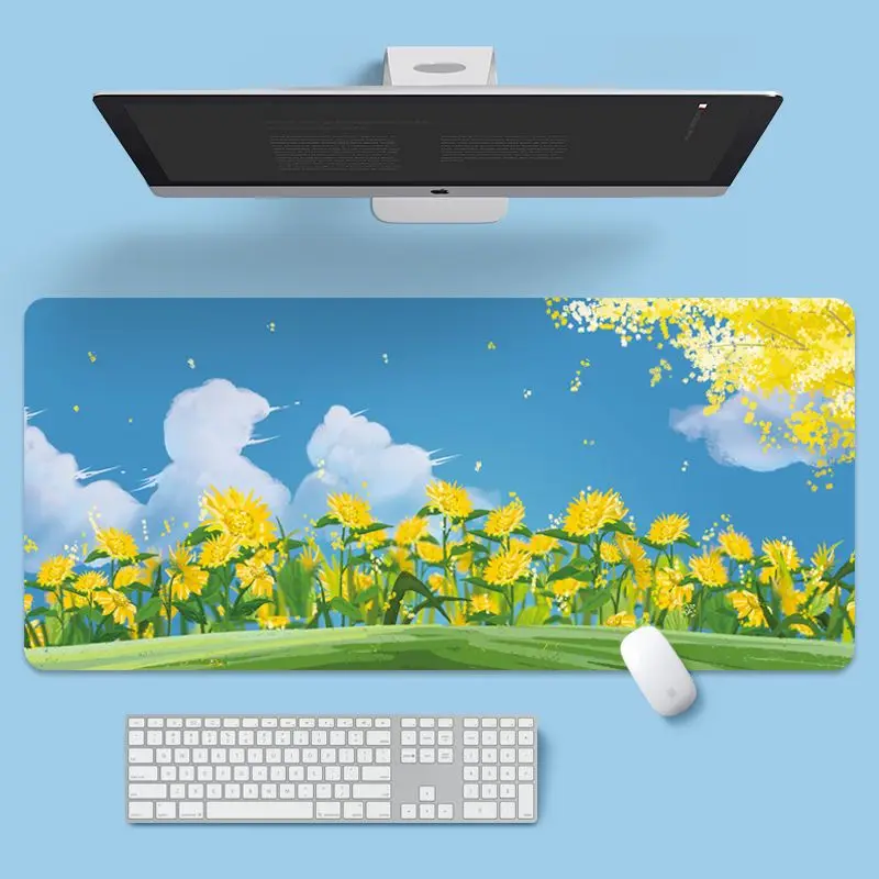 Laptop Mouse - 800x300x2mm Cute Keyboard Carpet Large Desk