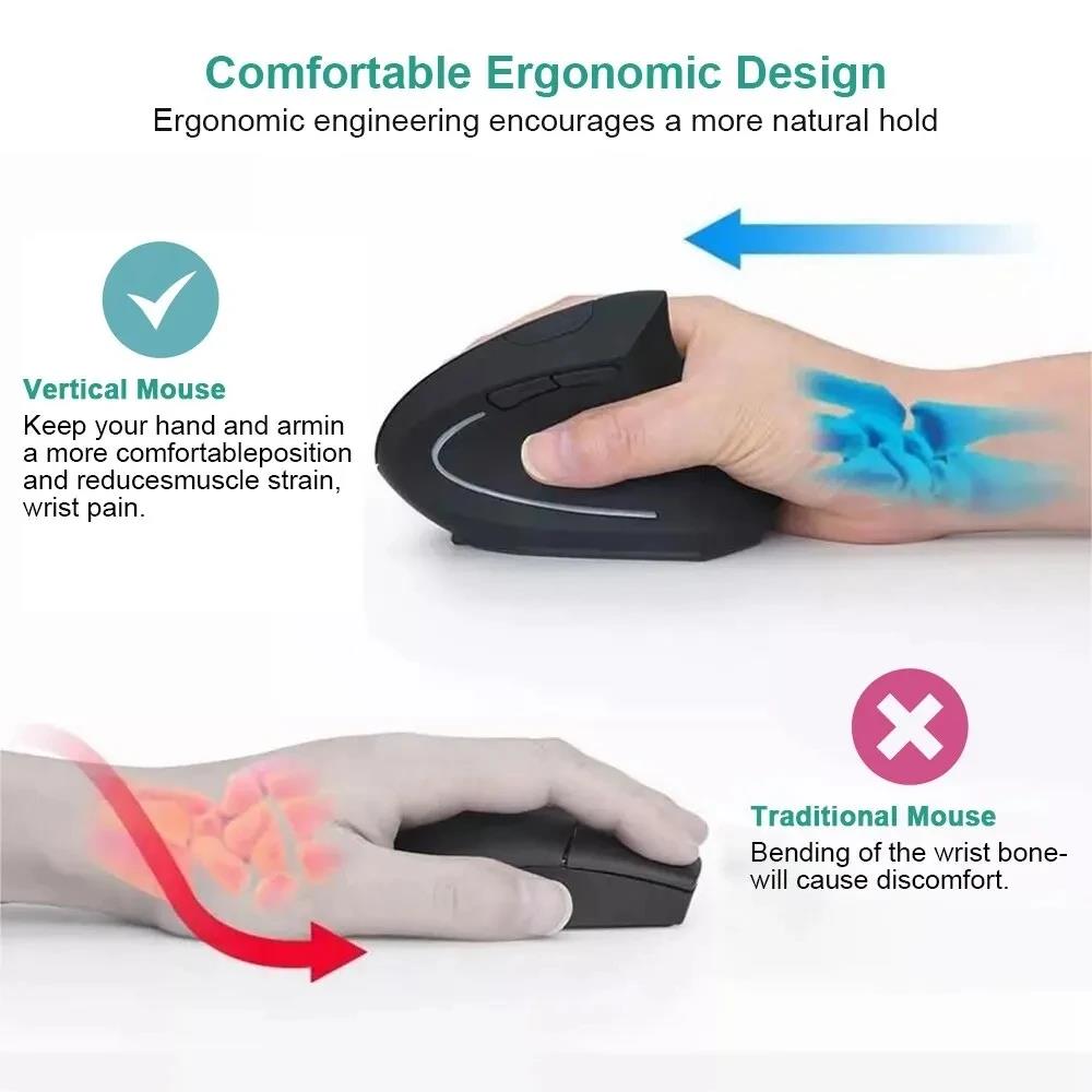 Vertical Mouse Ergonomic Mouse - Laptop Mouse recension och pris