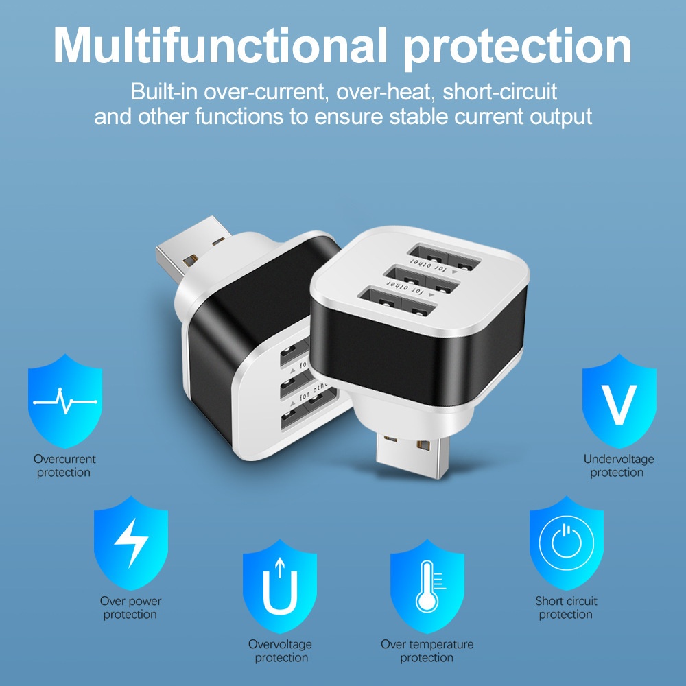 3 Port USB Slots Adaptor USB 3 - Laptop Charger recension och pris