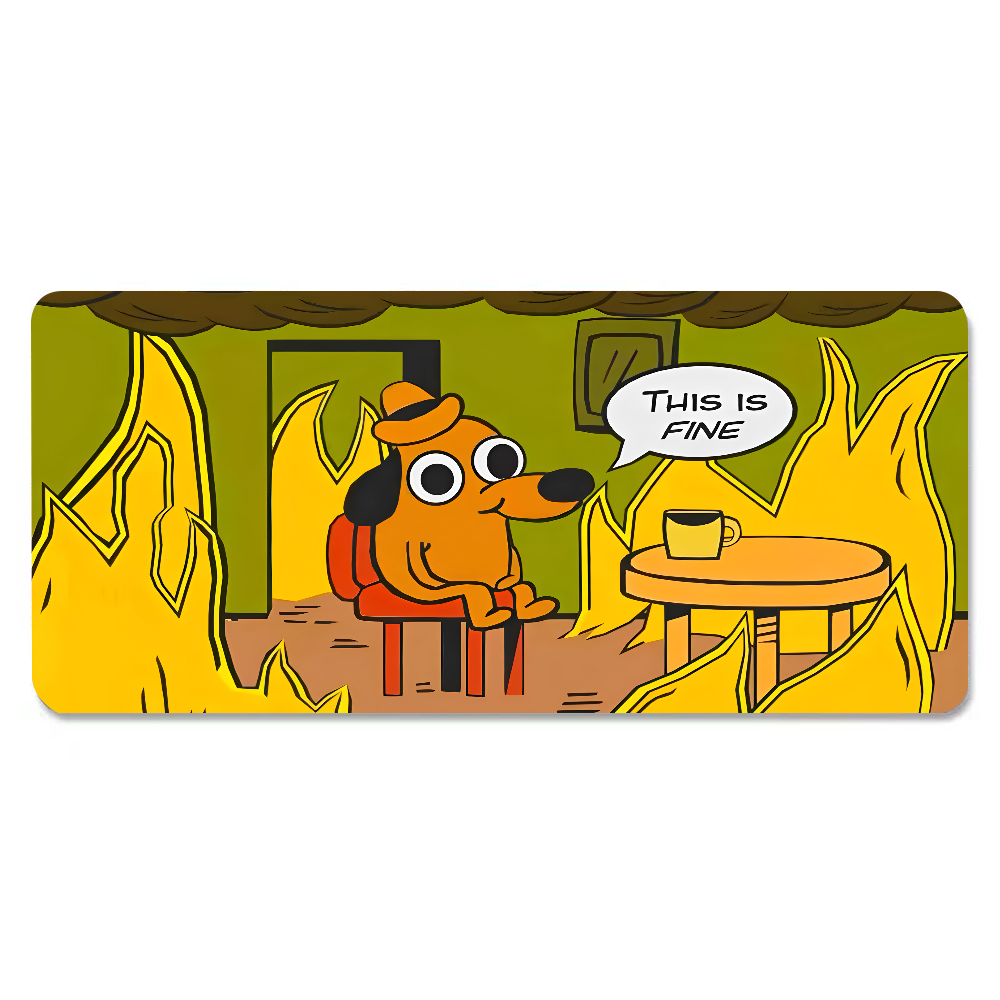 This Is Fine Dog Dachshund Mou - Laptop Mouse recension och pris