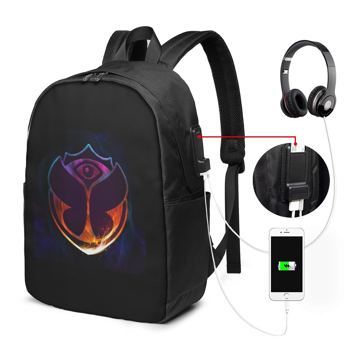 Tomorrowland Butterfly Backpac - Laptop Bag recension och pris