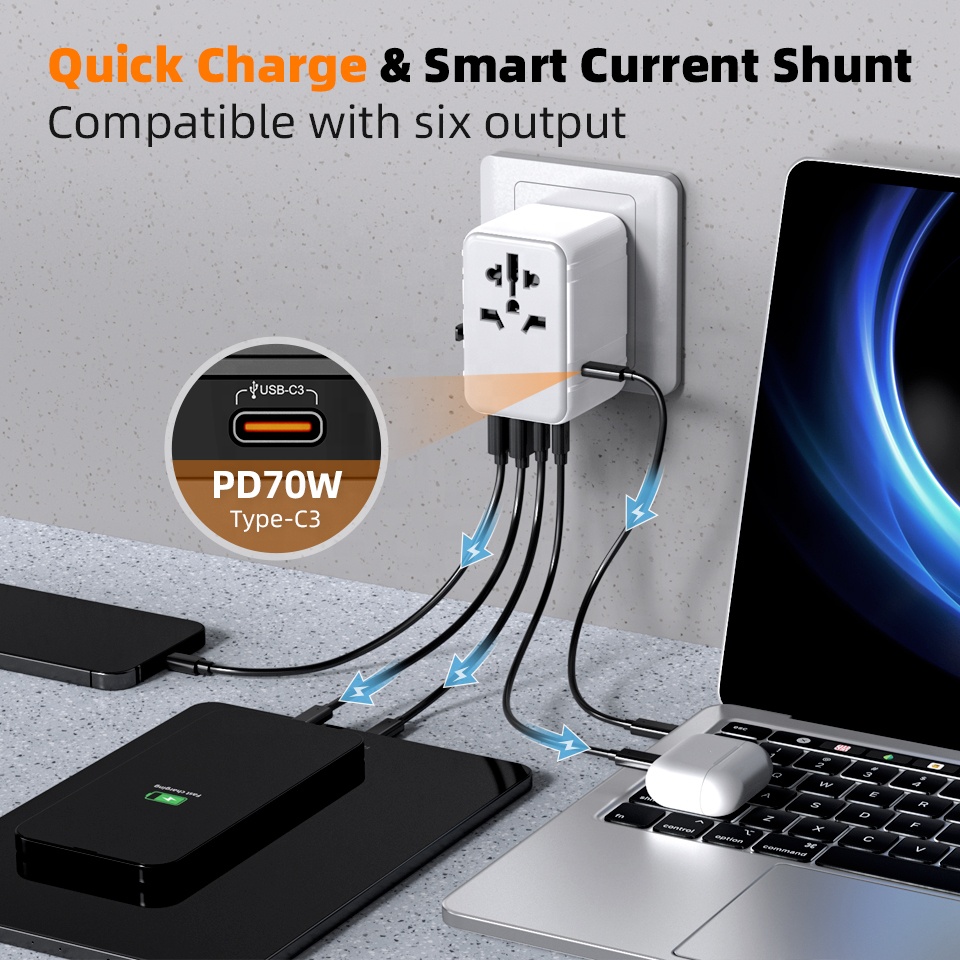 Universal Worldwide Wall Socke - Laptop Charger recension och pris